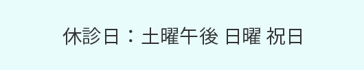 休診日：土曜午後 日曜 祝日